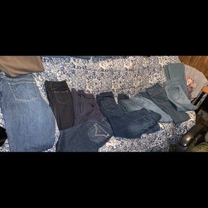 Size 6 old navy and other name brand jeans in lightly used condition